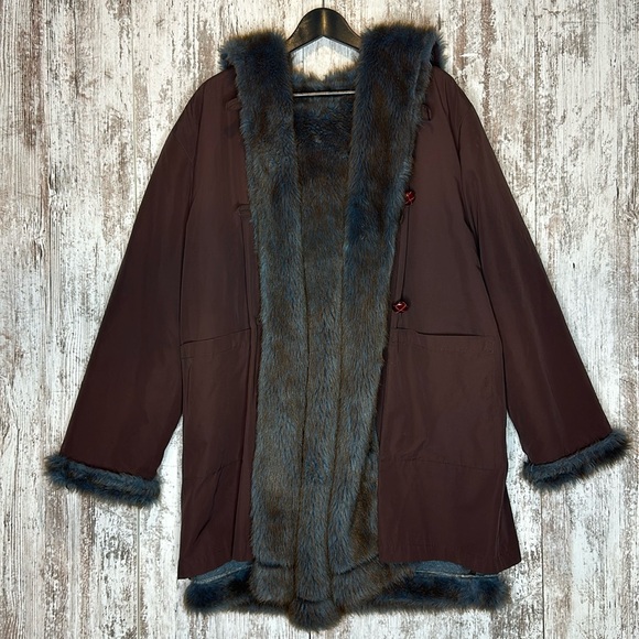 Ivan Grundahl Jackets & Blazers - Ivan Grundahl Linea S Faux Fur reversible Coat size 36
